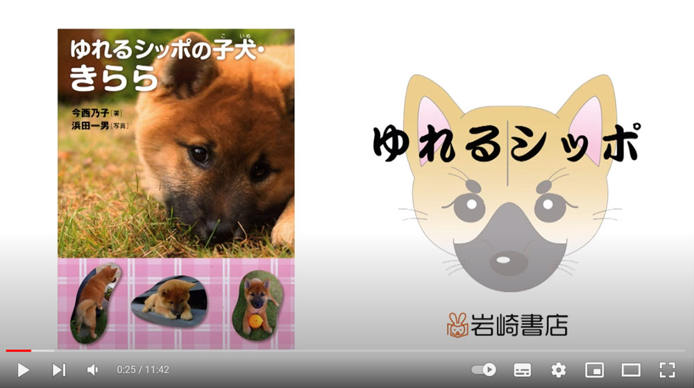 動物愛護社会化推進協会youtube動画「ゆれるシッポの子犬きらら」